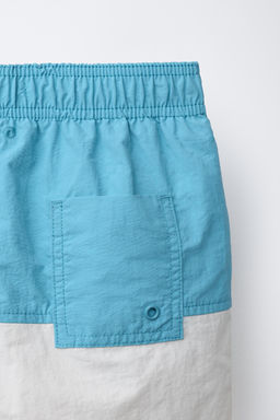 6-14 A?OS/ BERMUDA BA?O COLOR BLOCK / Azul - Zara фото 4