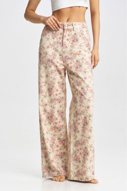 Джинсы Floral Beige - Erist store фото 3