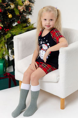 Цена за 6 пар. Гольфы Снежинка детские