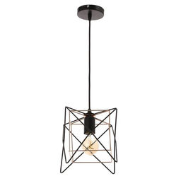 Светильник 669918/1 E27 40 Вт черный-золото 18×18×118 см