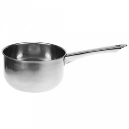 Ковш из нержавеющей стали, 2л д17см h10см, s0,35мм, без теплораспределительного дна (Китай)