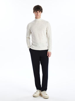 Bal?k?? Yaka Uzun Kollu Erkek Triko Kazak