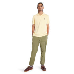 Мужские поло с коротким рукавом Timberland Polo Millers River Elevated Tipped Slim TFO желтая фото 2