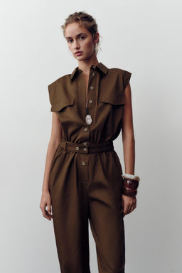 POPLIN JUMPSUIT - Zara фото 2
