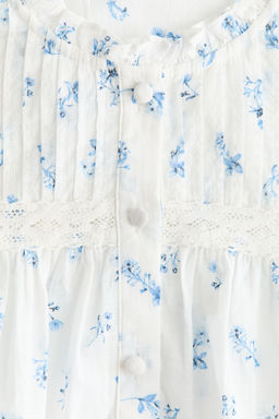 Blusa de algod?n con jaretas - H&m фото 8