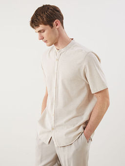 Relaxed Fit Hakim Yaka Erkek G?mlek