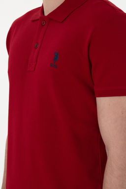 Erkek Slim Fit Polo Yaka Bordo Basic Ti__rt Sepette S_rpriz _ndirim - U.s. polo assn фото 7