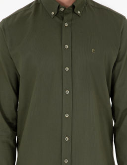 Haki Regular Fit Uzun Kollu G_mlek - Pierre cardin фото 6