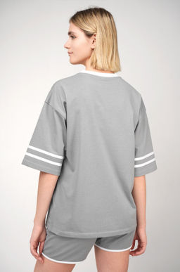 Женский костюм оверсайз из хлопка Happyfox