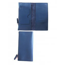 Портмоне мужское Croco-ПР-1052 натуральная кожа 3 отд, 5 карм, синий бергамо (47) 264807