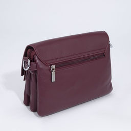 Сумка-мессенджер на молнии, цвет бордовый - Simaland фото 2