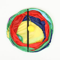 Туннель для кошек шуршащий Рогатка, 8525 см, разноцветный - Пижон фото 7