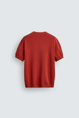 CAMISETA PUNTO RELAXED FIT / Rojo