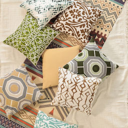 Наволочка декоративная 40х40 см, Circle beige, 100% хлопок - Этель фото 2