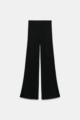 PANTAL?N ANCHO PUNTO RIB / Negro - Zara фото 4