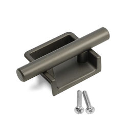 Ручка врезная, Hidden, мо 32 мм, тёмная, железо