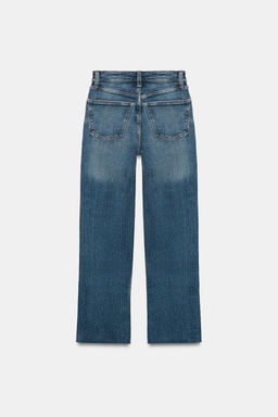 JEANS TRF CROPPED FLARE TIRO ALTO / Azul - Zara фото 7