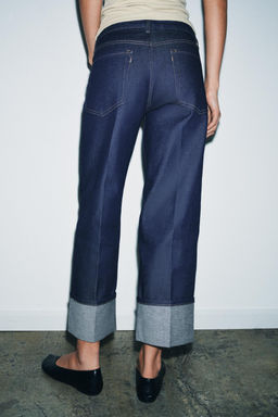 ZW COLLECTION SELVEDGE LOW-RISE JEANS - Zara фото 10