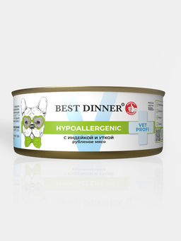 Консервы для собак Hypoallergenic с Индейкой и уткой 7637