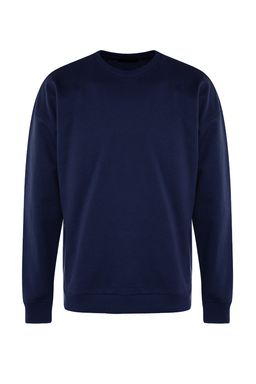 TRENDYOL MAN Lacivert Bisiklet Yaka Oversize/Genis Kesim Ici Polar/S?cak Tutan Mistik Bask? TMNAW23SW00275 - Trendyolmilla фото 13