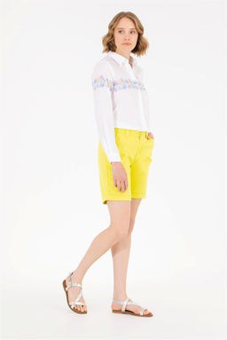 Женская синяя рубашка с длинным рукавом Неожиданная скидка в корзине - U.s. polo assn фото 4