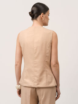 Жилет из льна 7011892 золото