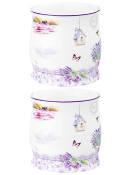 Набор 2 кружек 300 мл 11,5*8,5*8,5 см Лаванда NEW BONE CHINA, фарфор - Elan gallery фото 4