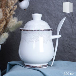 Сахарница 320 мл с ложкой / TW-2109 /уп 48/ - Галеонтрейд фото 3