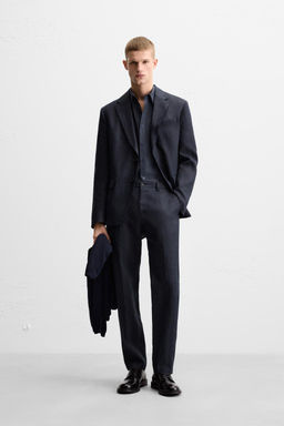 100% LINEN SUIT TROUSERS