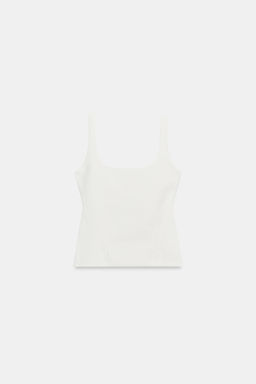 TOP STRETCH CORSETERO / Blanco - Zara фото 5