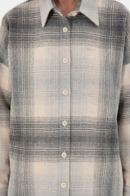 Женская серая рубашка с длинным рукавом Неожиданная скидка в корзине - U.s. polo assn фото 6