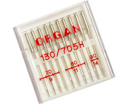 Иглы для бытовых швейных машин ORGAN универсальные №70-90, уп.10 игл