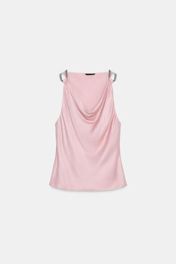 BEADED SATIN TOP - Zara фото 6