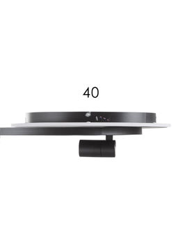 Люстра FL51393, пульт, LED, 3000-6400K, 65 Вт, 56×48×12 см, чёрная
