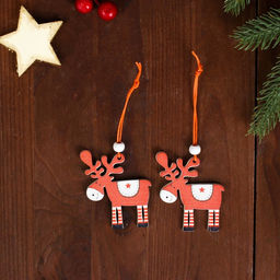 Цена за 3 шт. Елочные игрушки Олени, 2 шт. - Лесная мастерская фото 4