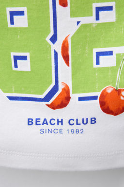 FRUIT TEXT BANDEAU TOP - Zara фото 3