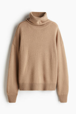 Jersey de cuello alto en mezcla de cachemira - H&m фото 7