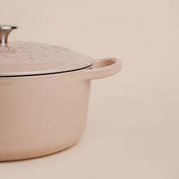 Кастрюля SL Home, 6 л, d=28 см, h=12.5 см, индукция, с эмалированным покрытием, чугун, бежевая
