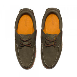 Мужские мокасины Timberland Authentics 3 Eye Classic зеленые  фото 2