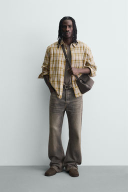CAMISA RELAXED FIT CUADROS / Multicolor