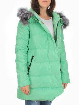 15113 GREEN Куртка зимняя облегченная женская (150 гр. холлофайбер) - Fashion фото 8