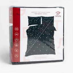 Комплект: пододеяльник и 2 наволочки Звездное небо 143х215 см, 50х70 см - 2 шт, 100% хлопок - Этель фото 6