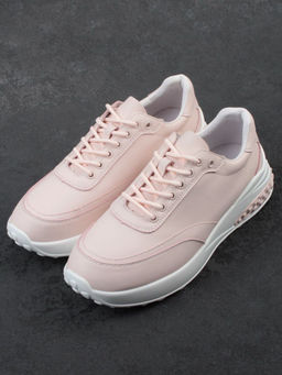 03-YH262-2 PINK Кроссовки женские (натуральная кожа) - Фабричный китай фото 4