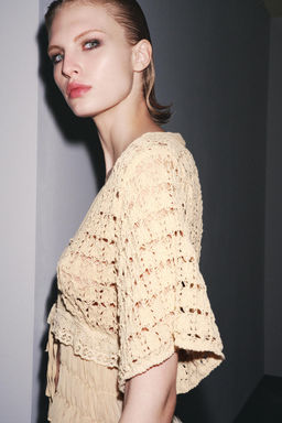 COMBINED KNIT JACKET - Zara фото 3