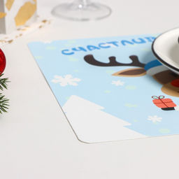 Цена за 4 шт. Салфетка сервировочная на стол Доляна Новогодняя, 2641 см  фото 3