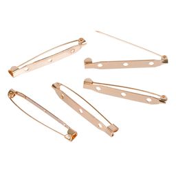 Zlatka Заготовки для броши DC-317 4.5 см 50 шт 3 шт №01 под золото