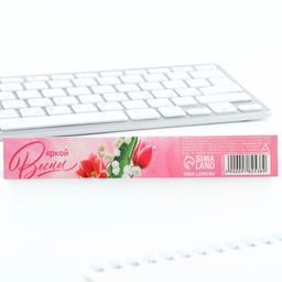 Цена за 2 шт. Ручка шариковая, синяя паста, 0.7 мм, корпус пластик 8 марта: Яркой весны