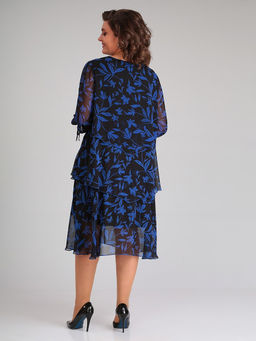 Платье с воланами больших размеров белорусское - Almond фото 3