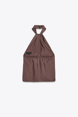 KNOTTED HALTER WAISTCOAT TOP - Zara фото 7