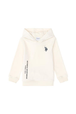 Кремовый свитшот для мальчика Неожиданная скидка в корзине - U.s. polo assn фото 2